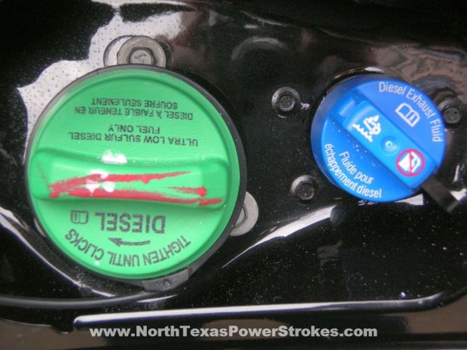 Ford diesel exhaust fluid tank size